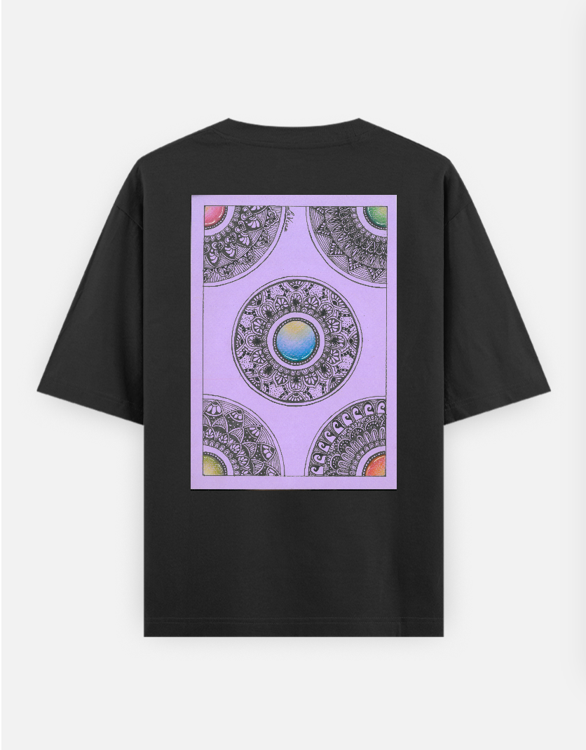 Gems allure Oversized T-shirt (Back print) by @arty_lav