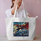 Caped Hero Tote Bag Everyday Large Tote Bag by @rd_digital_store