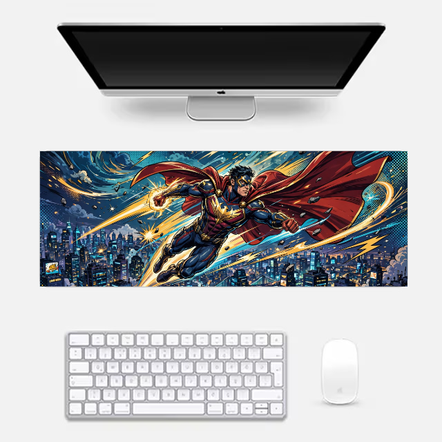 Caped Hero Gaming Pad Gaming Pad by @rd_digital_store