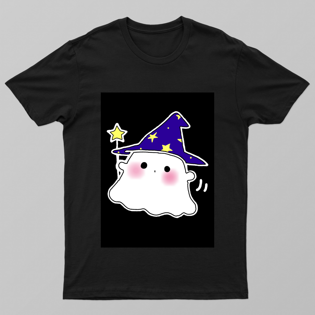 Spooky and cute black t-shirt Unisex T-shirt by DIKSHA KUMARI