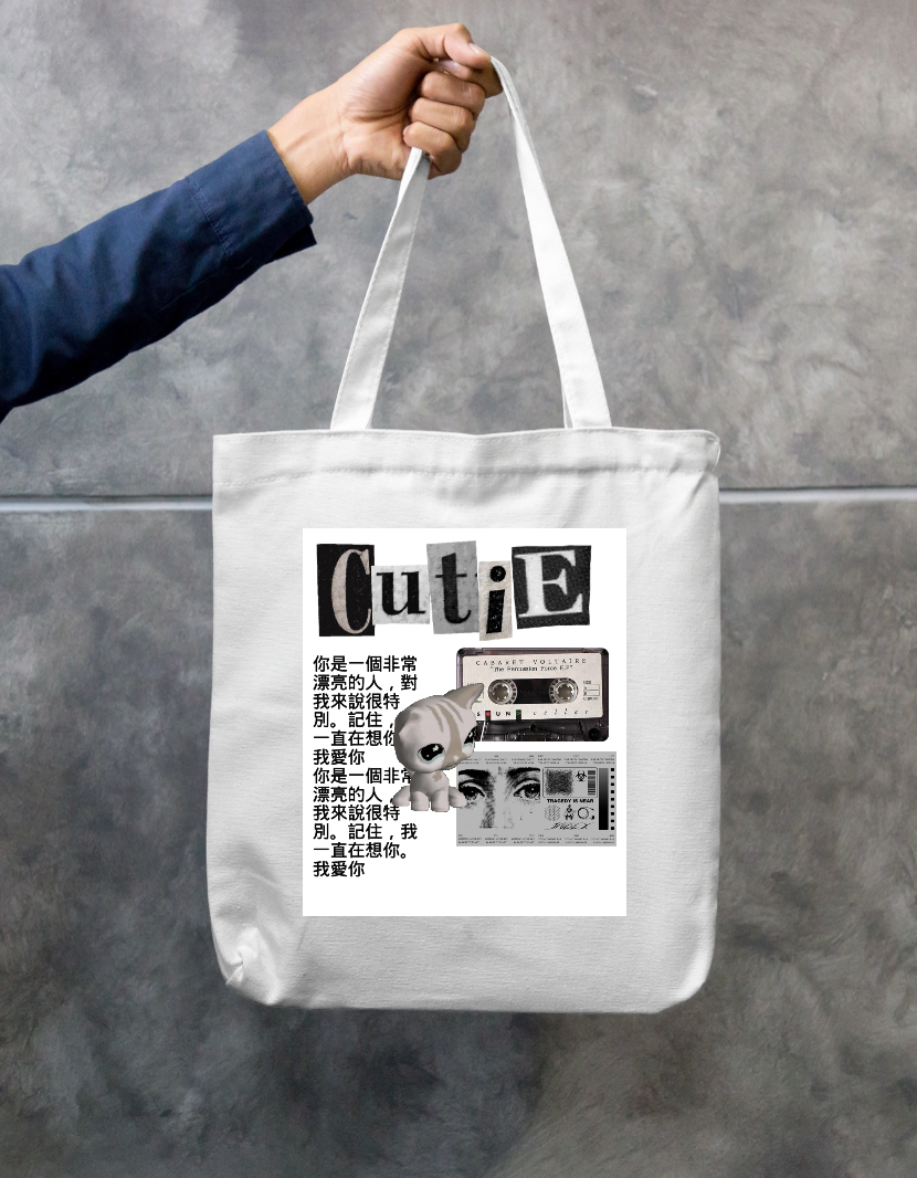 Cute fall-inspired graphic tote bag Zipper Tote Bag by @junn._25