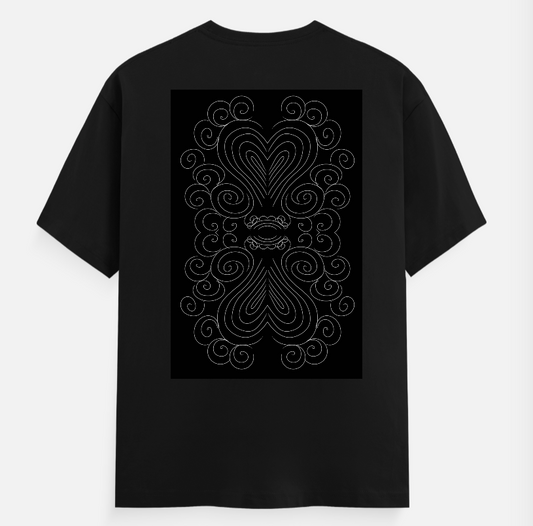 Spiralling Unisex T-shirt back print by @liminalart._