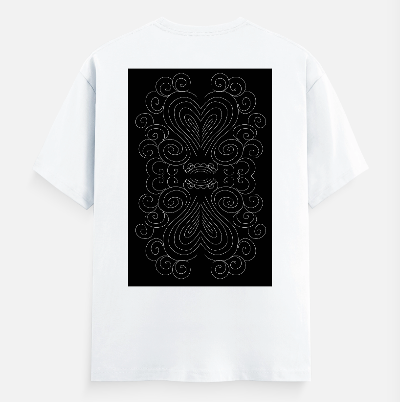 Spiralling Unisex T-shirt back print by @liminalart._
