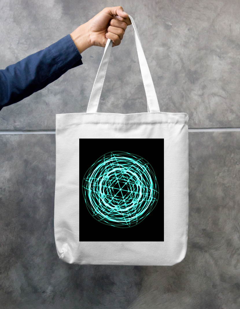 Orbs Zipper Tote Bag by @liminalart._