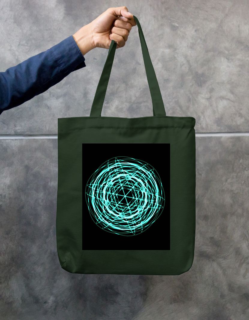 Orbs Zipper Tote Bag by @liminalart._