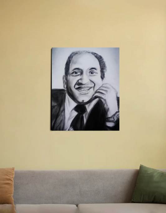Charcoal sketch 16"x20" Canvas Poster by @wiwiart21