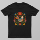 Scandinavian Folk Art Bird and Floral T-Shirt Unisex T-shirt by SeJaa_Studio