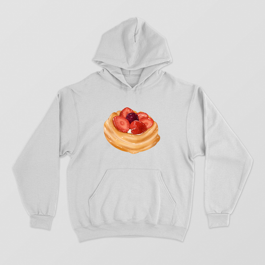 Strawberry Pastry Unisex Hoodie by @vishyarcas