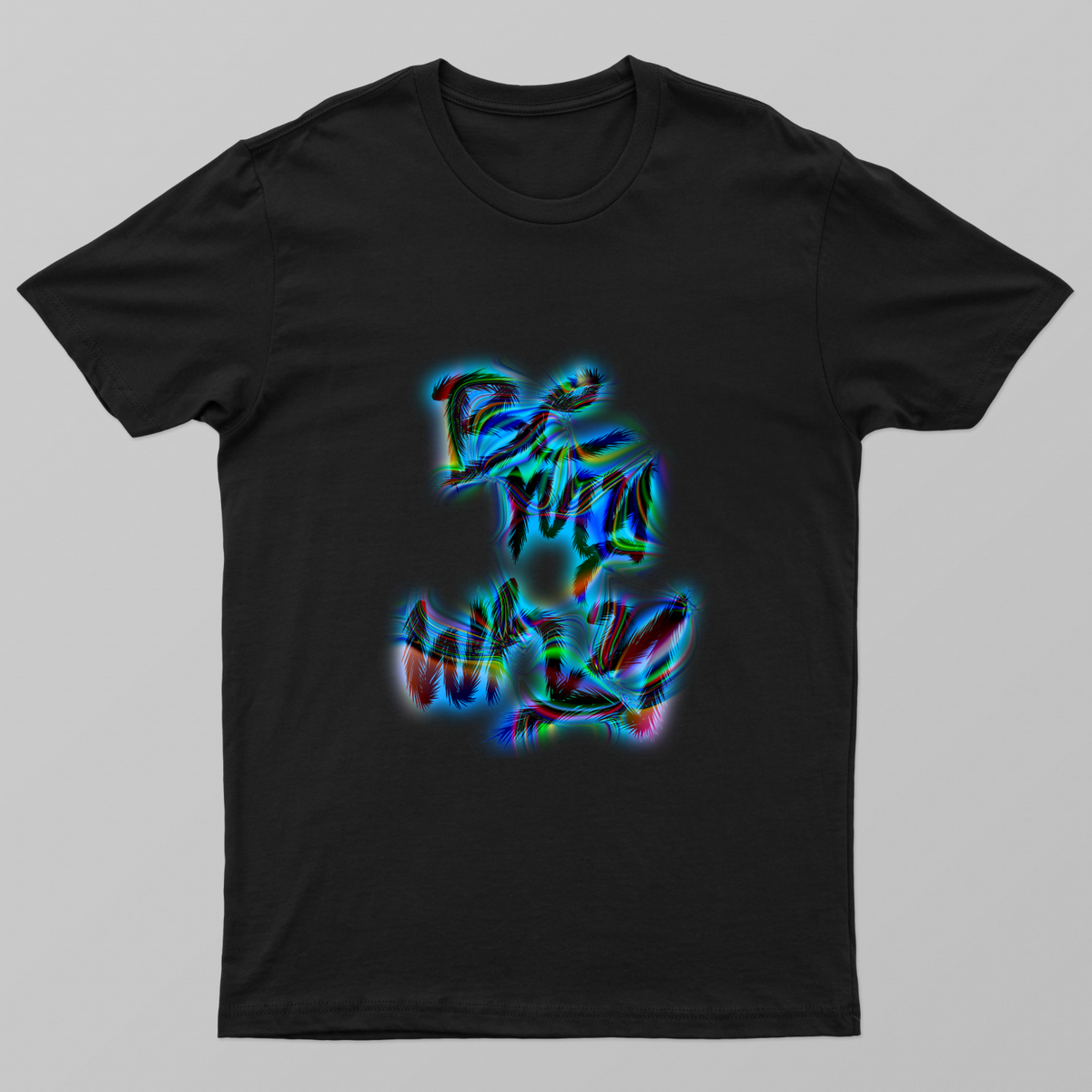 Digital Glitch typography Unisex T-shirt by JM arts