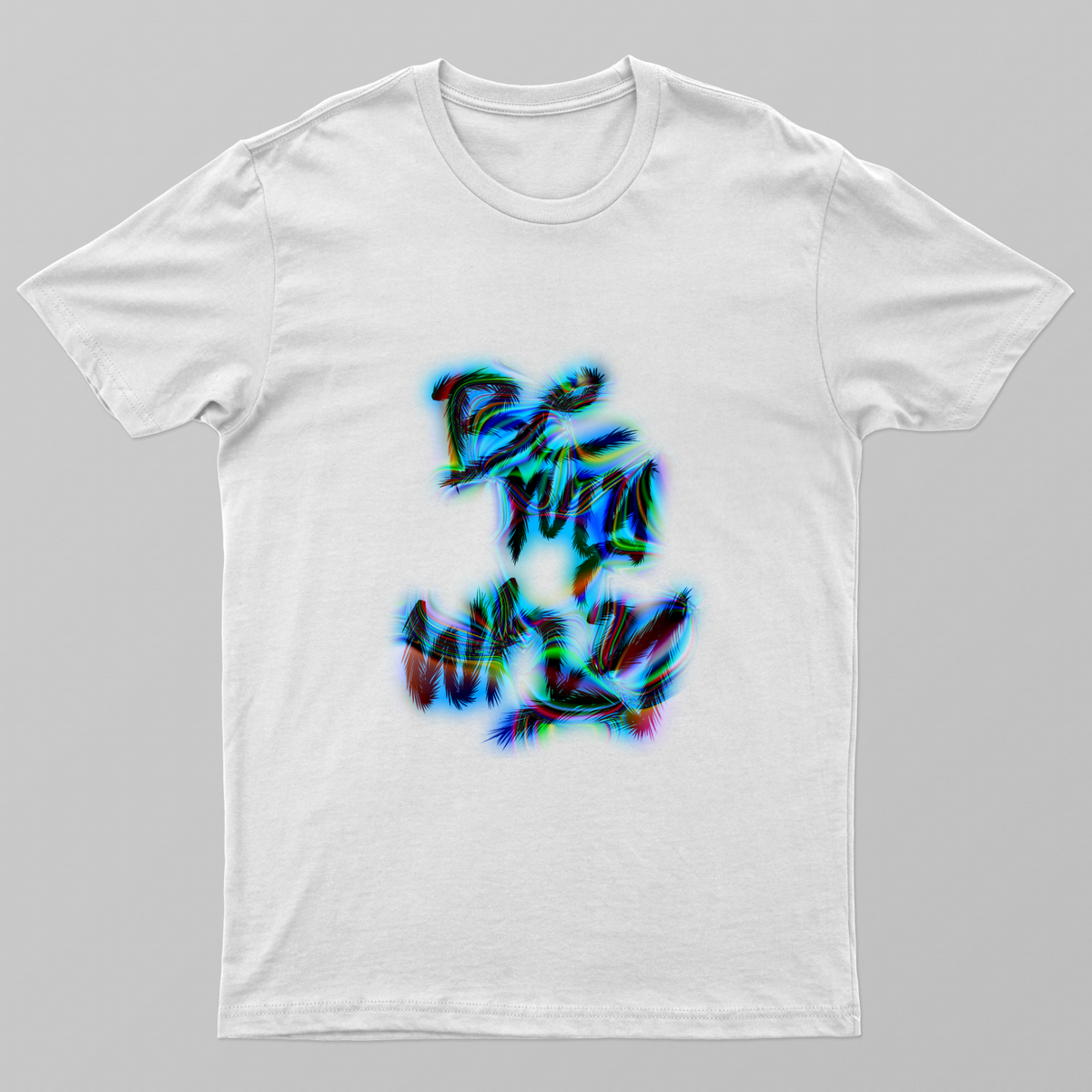 Digital Glitch typography Unisex T-shirt by JM arts