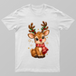 Merry & Bright Reindeer T-Shirt Unisex T-shirt by SeJaa_Studio