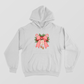 Vintage Red Gingham Merry Christmas Bow Hoodie Unisex Hoodie by SeJaa_Studio