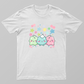 Cute Kawaii Pastel Cloud Friends T-Shirt | Sparkle Stars Aesthetic Graphic Tee Unisex T-shirt by SeJaa_Studio