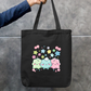 Cute Kawaii Pastel Cloud Friends Zipper Tote Bag Zipper Tote Bag by SeJaa_Studio