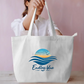Minimalist Coastal Beach Aesthetic Tote Everyday Large Tote Bag by SeJaa_Studio