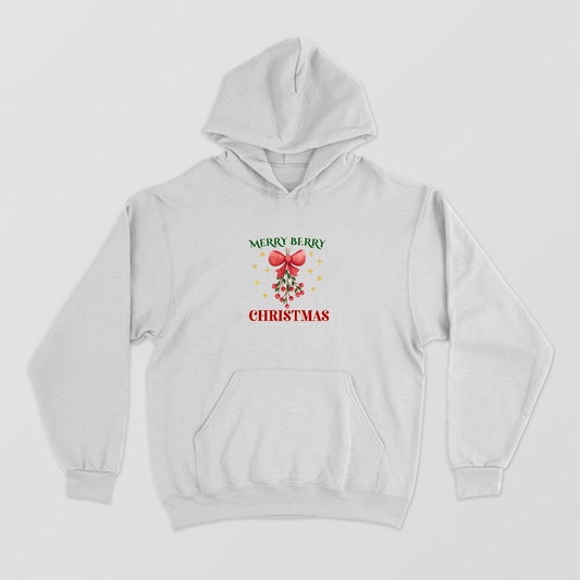Merry Berry Christmas – Cute Berry Christmas Design Unisex Hoodie by GV Creations