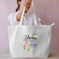 Dream In Your Own Colors Floral Rainbow Tote Bag Everyday Large Tote Bag by SeJaa_Studio