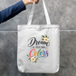 Dream In Your Own Colors Floral Rainbow Zipper Tote Bag Zipper Tote Bag by SeJaa_Studio