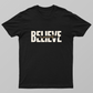 "Believe In Yourself" Rising Sun Motivational T-Shirt with Gold and Black Design Unisex T-shirt by SeJaa_Studio