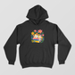 Bookish Cat Napping on Stack of Books Graphic Pullover Hoodie Unisex Hoodie by SeJaa_Studio