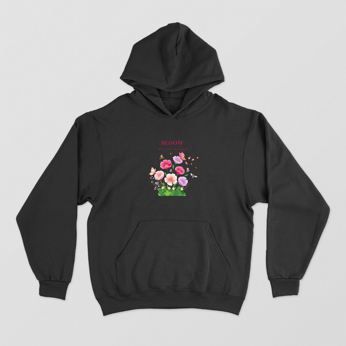 Bloom where you are planted Unisex Hoodie by GV Creations