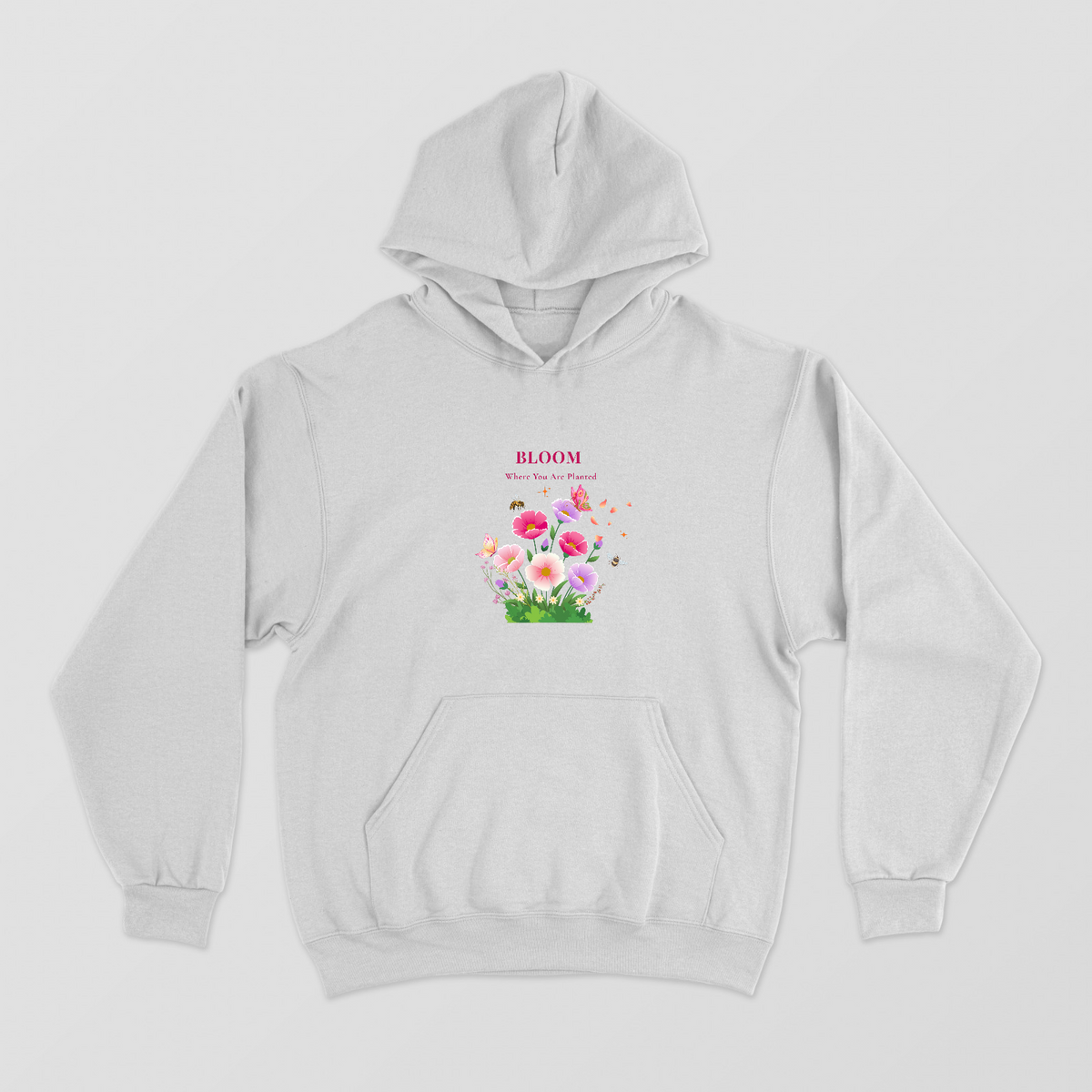 Bloom where you are planted Unisex Hoodie by GV Creations