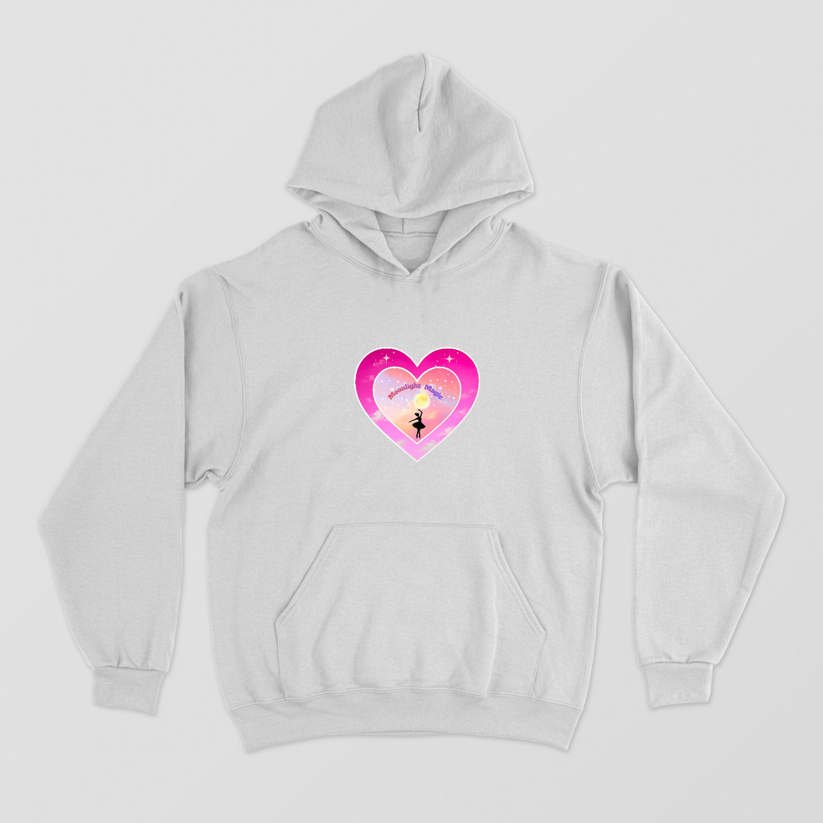 Heart Design - Moonlight Magic Unisex Hoodie by GV Creations