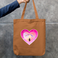 Heart Design - Moonlight Magic Zipper Tote Bag by GV Creations