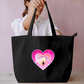 Heart Design - Moonlight Magic Everyday Large Tote Bag by GV Creations
