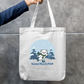 Snow Much Fun Cute Ice Skating Polar Bear Zipper Tote Bag Zipper Tote Bag by SeJaa_Studio