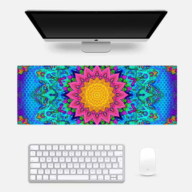 Colorful Mandala Gaming Pad Gaming Pad by @rd_digital_store