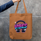 Neon Vibes Headphones Music Graphic Zipper Tote Bag Zipper Tote Bag by SeJaa_Studio