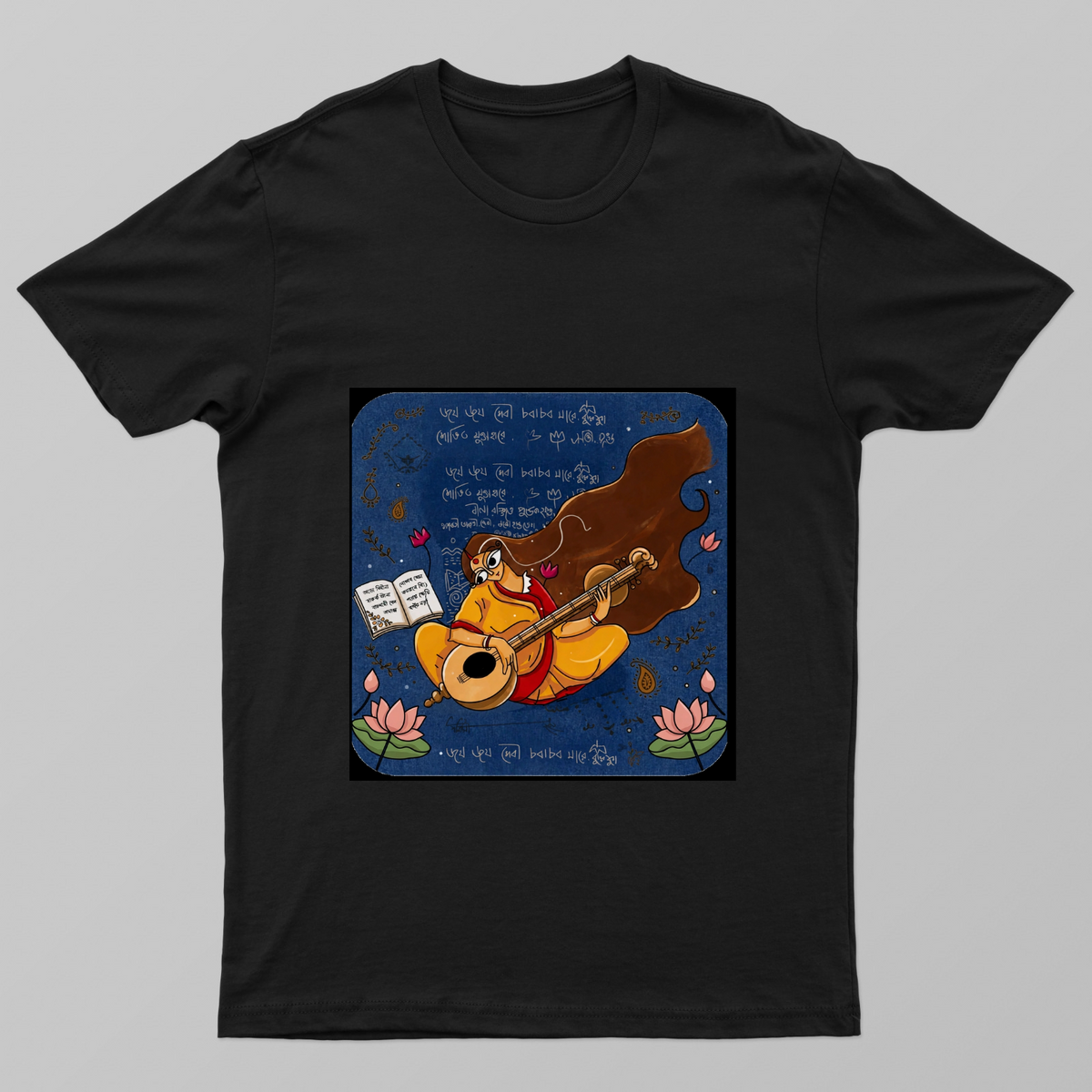 Saraswati - Bengali Aesthetic Unisex T-shirt by @sagarmalik9987