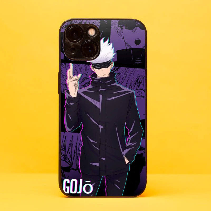 Gojo Satoru Glass iPhone Case