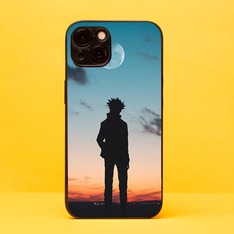 Gojo Satoru Silhouette Glass iPhone Case