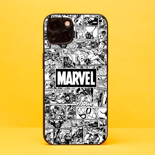 Iphone Marvel Title Glass Phone Case