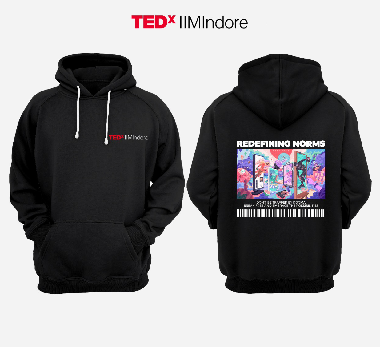 Official TEDxIIMIndore 2023 Black Hoodie