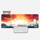 Enhance your gaming station with our extended mouse pad – Horizon Edition. This digital watercolor masterpiece presents a vivid horizon, blending fiery oranges and yellows with serene blues and topaz shades. A luminous white center radiates celestial charm, while ever-shifting clouds offer artistic variety. Elevate your gaming experience with this exceptional mouse pad, where art meets functionality. Dive into a world of creativity – order yours now and game in style.