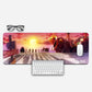 Enhance your gaming setup with our Extended Gaming Mouse Pad showcasing the iconic Straw Hat Pirates from One Piece. This pad features Luffy, Zoro, Nami, and the crew standing on the edge of discovery with the Thousand Sunny ship docked nearby and the sun setting on the horizon. Dive into epic adventures with precision and style. Elevate your gaming experience - order now and set sail with the Straw Hat Pirates!