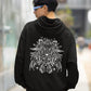 Elevate your streetwear game with our Black Oversized Hoodie. Featuring a majestic white graphic on the back, this hoodie boasts a captivating, lion-inspired mandala-like design. Crafted meticulously, it blends urban style with artistic flair. Make a bold statement and embrace the essence of this unique hoodie. Order yours today and redefine your streetwear with a touch of artistry.