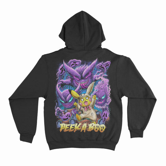 Peek-a-boo Pikachu vs Ghost pokemons Hoodie