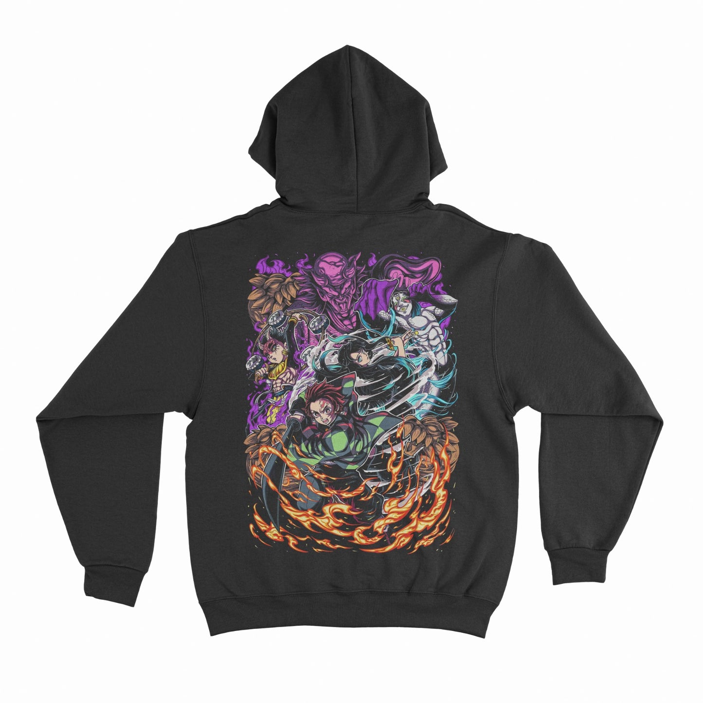 Tanjiro vs Upper moons demon slayer Hoodie