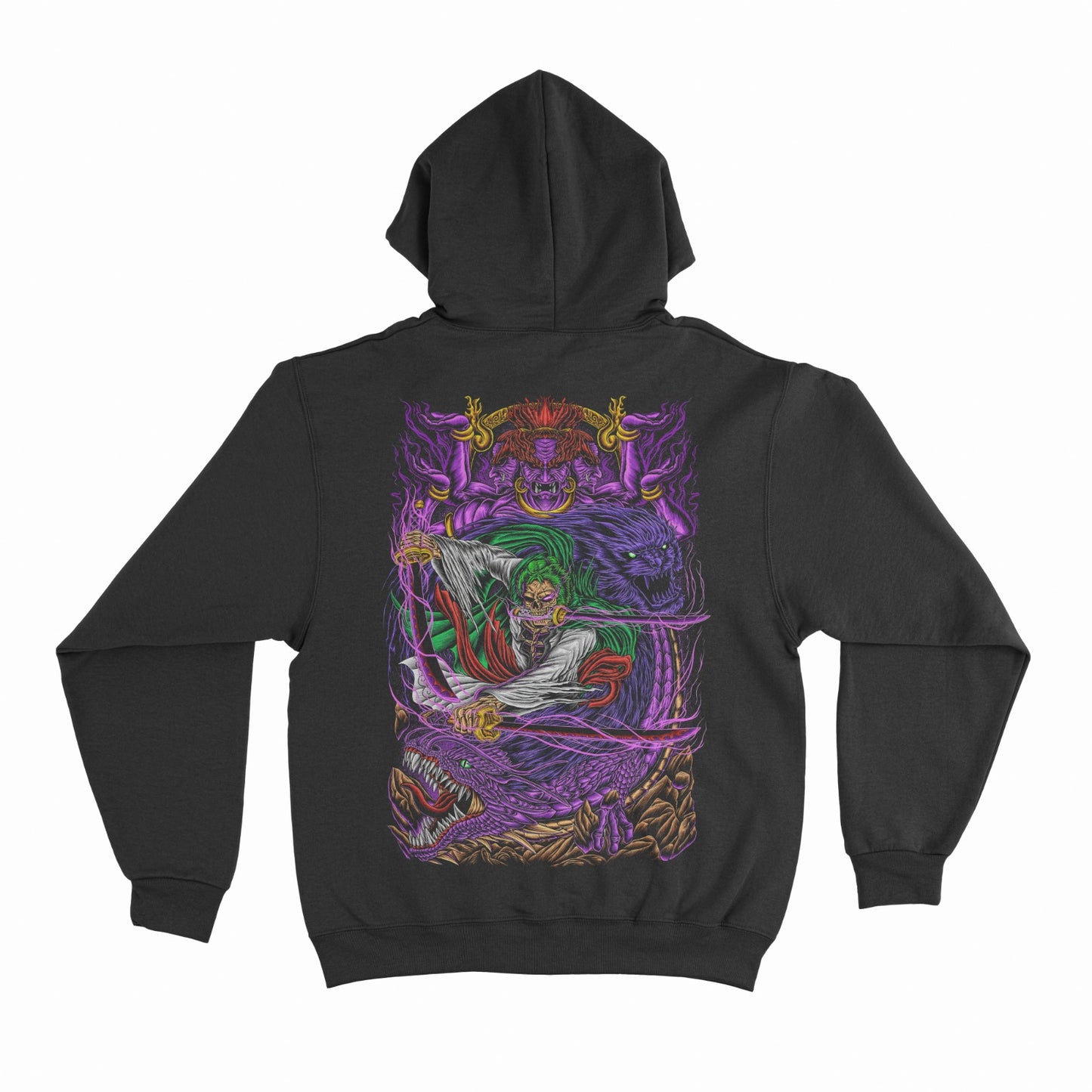 Ashura Ghostly 3-sword style Zoro Hoodie