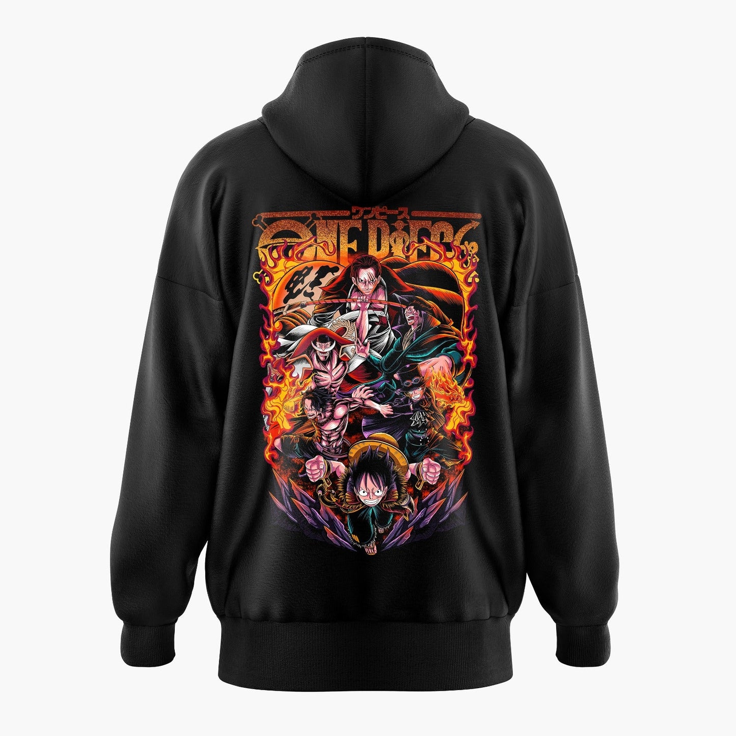 Dragon Shanks Whitebeard Sabo Luffy Ace OnePiece Oversized Hoodie