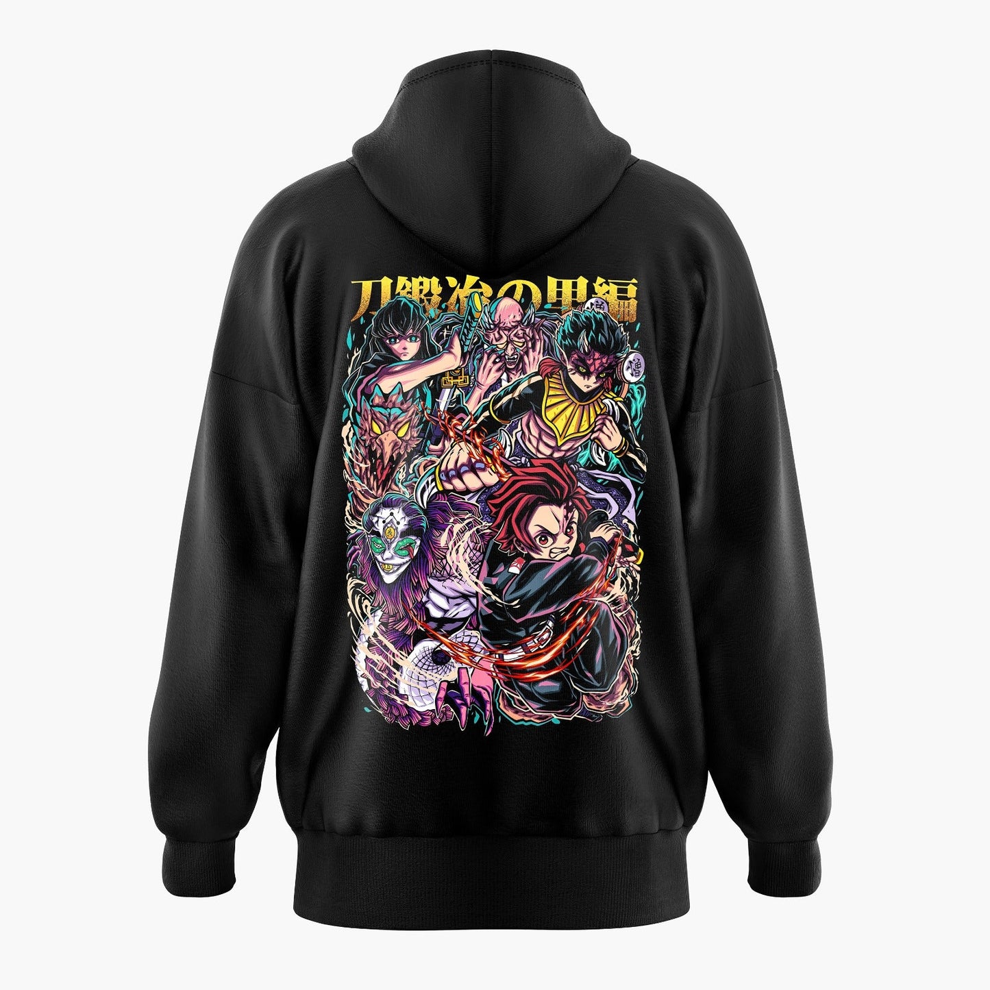 Tanjiro vs Upper Moons Demon Slayer Oversized Hoodie