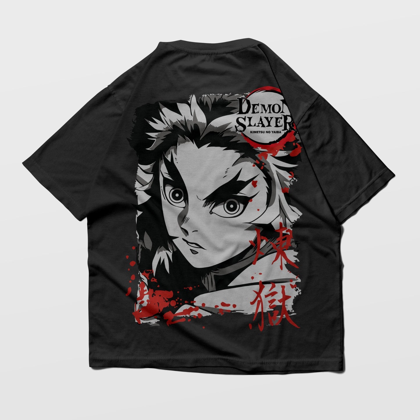 Rengoku Closeup - Demon Slayer Oversized T-shirt