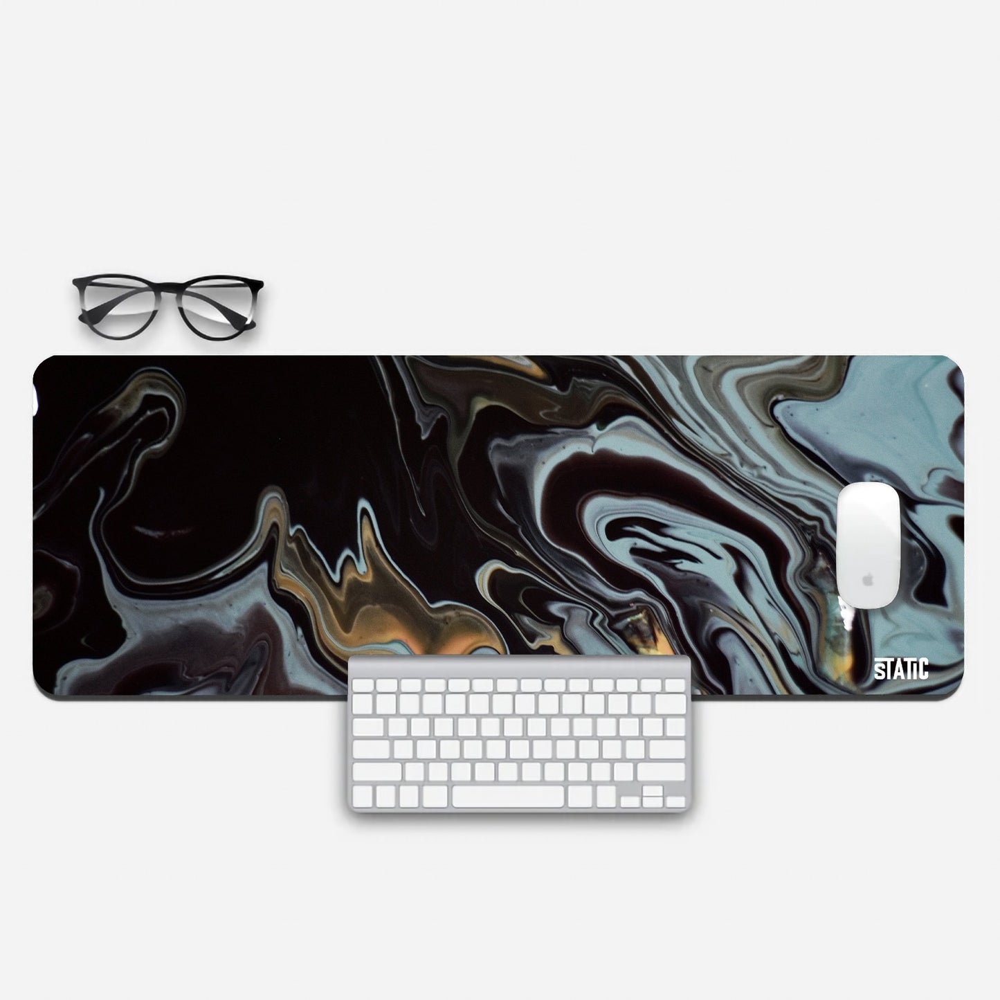 Abstract marble Aesthetic Extended Mouse Pad