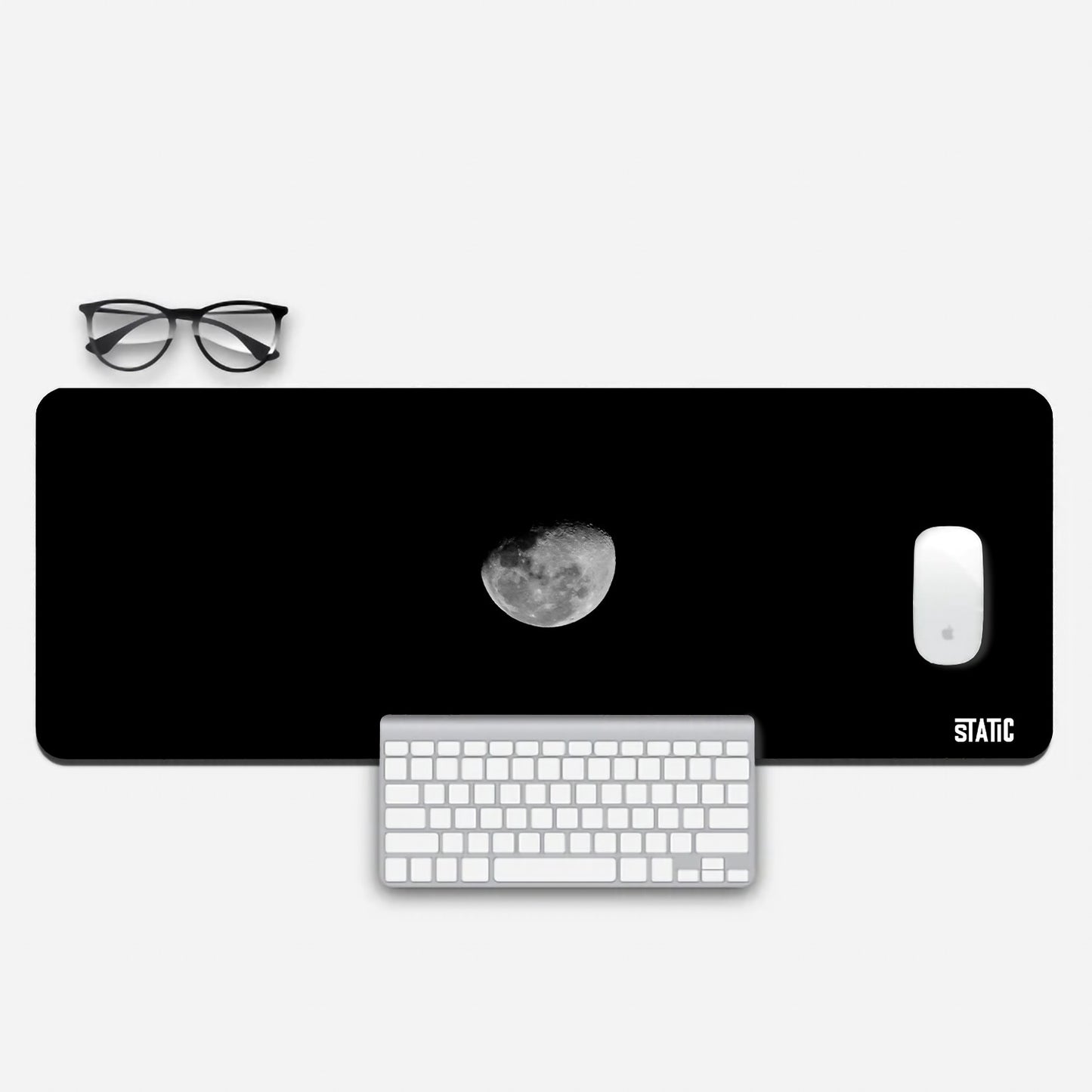 Half Moon Aesthetic Extended Mouse Pad