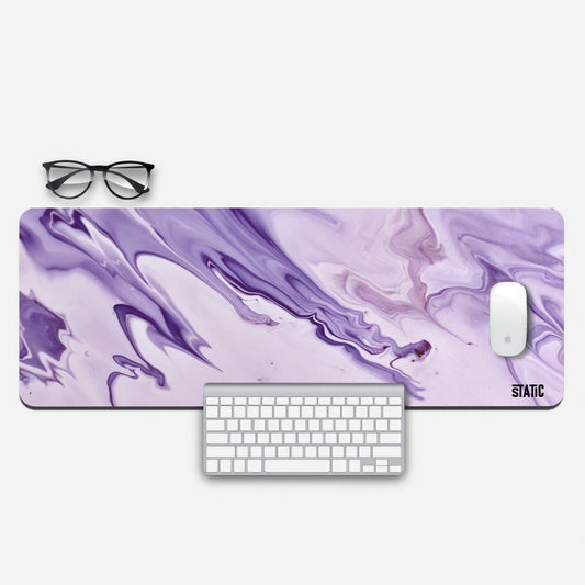 Aesthetic abstract purple lavender marble Gaming Pad