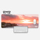 Aesthetic coastal town horizon sunset Gaming Pad